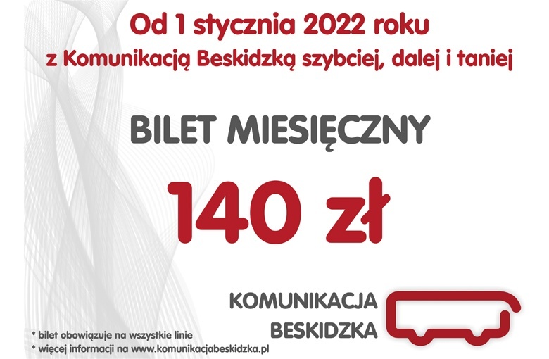 Komunikacja Beskidzka - Bilet MIESIĘCZNY