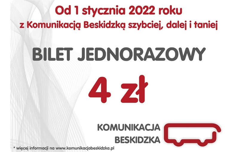 Komunikacja Beskidzka - Bilet JEDNORAZOWY