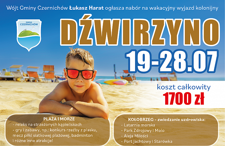 Rusza rekrutacja na kolonie letnie do Dźwirzyna