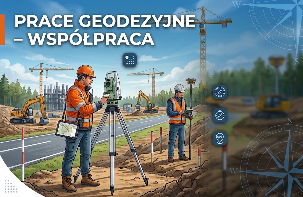 Prace geodezyjne w obrębie Międzybrodzie Kobiernickie i Międzybrodzie Lipnickie