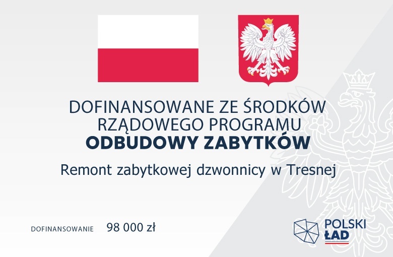 Remont zabytkowej dzwonnicy w Tresnej