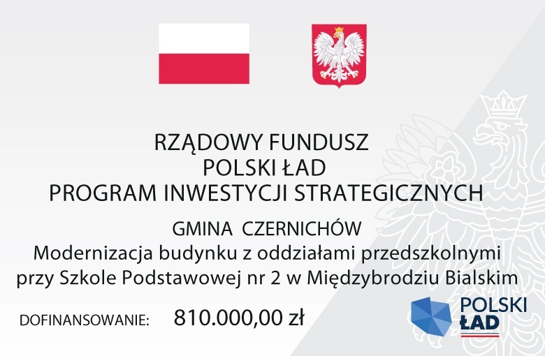 Modernizacja budynku z oddziałami przedszkolnymi przy Szkole Podstawowej nr 2 w Międzybrodziu Bialskim