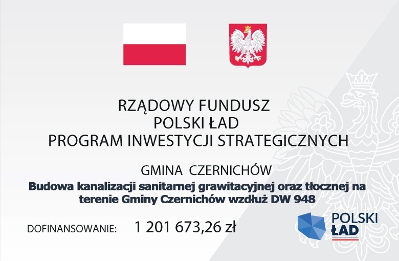 Budowa kanalizacji sanitarnej grawitacyjnej oraz tłocznej na terenie Gminy Czernichów wzdłuż DW 948