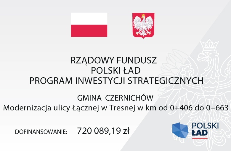 Modernizacja ulicy Łącznej w Tresnej w km od 0+406 do 0+663