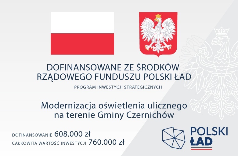 Modernizacja oświetlenia ulicznego na terenie Gminy Czernichów