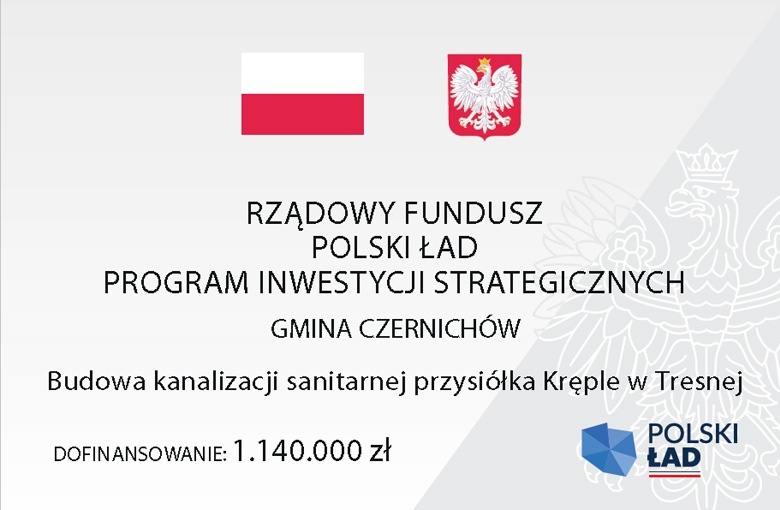 Budowa kanalizacji sanitarnej przysiółka Kręple w Tresnej