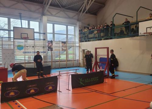 VI Powiatowe Halowe Zawody Sportowo-Pozarnicze Mlodziezowych Druzyn Pozarniczych