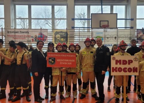 VI Powiatowe Halowe Zawody Sportowo-Pozarnicze Mlodziezowych Druzyn Pozarniczych